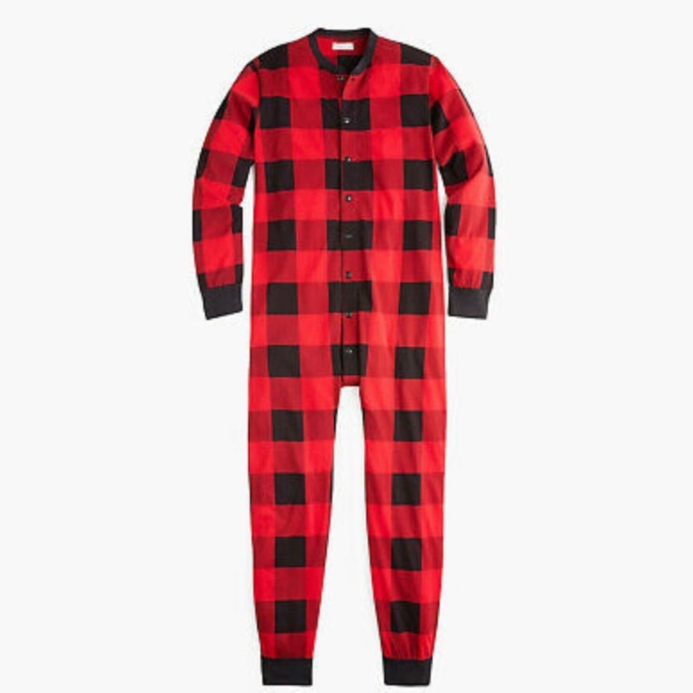 New J. Crew Jersey Union Suit Pajamas In Buffalo